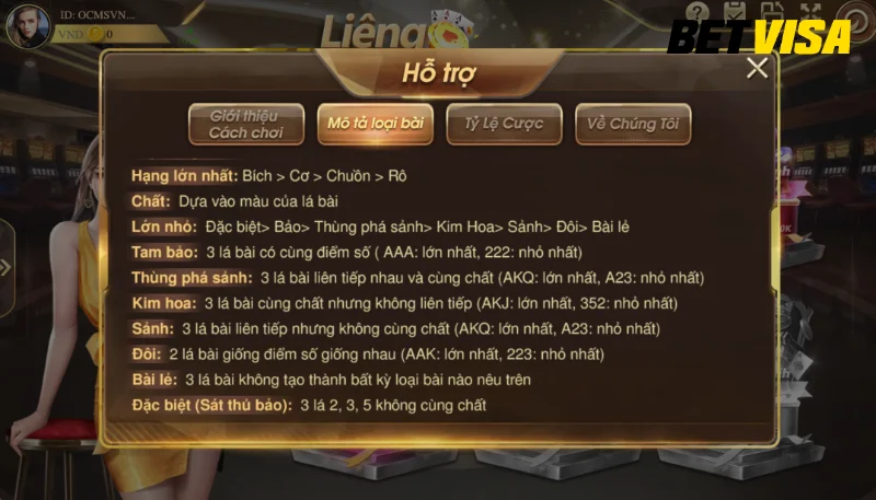 Cách tính điểm trong bài Three Card